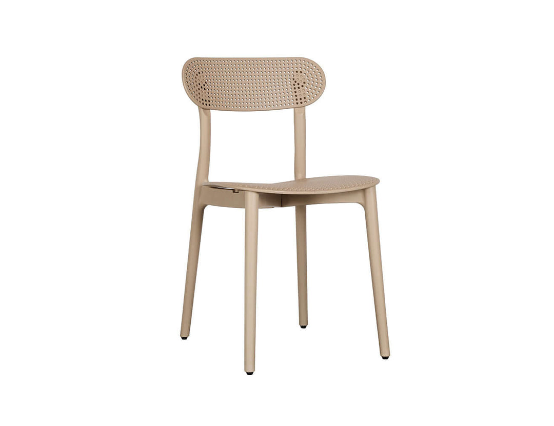 Abby Outdoor Patio Dining Chair, Colour: Khaki,