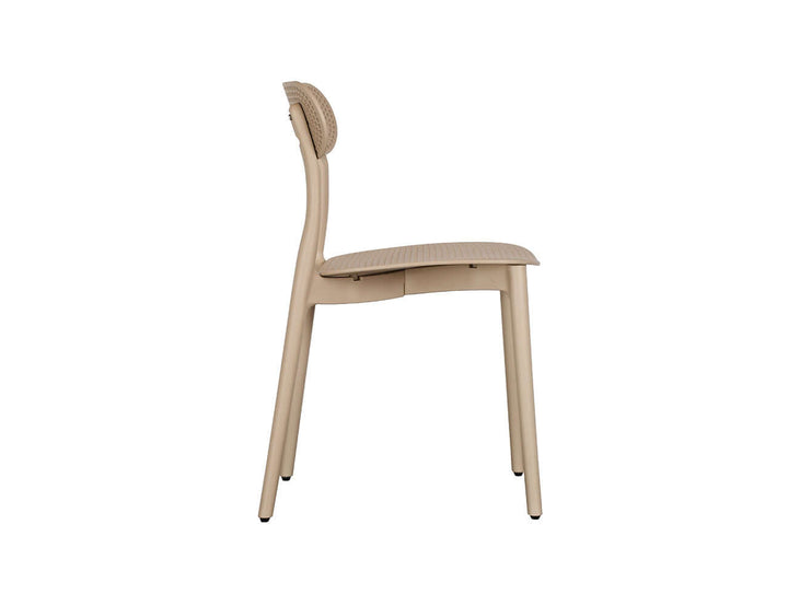 Abby Outdoor Patio Dining Chair, Colour: Khaki,