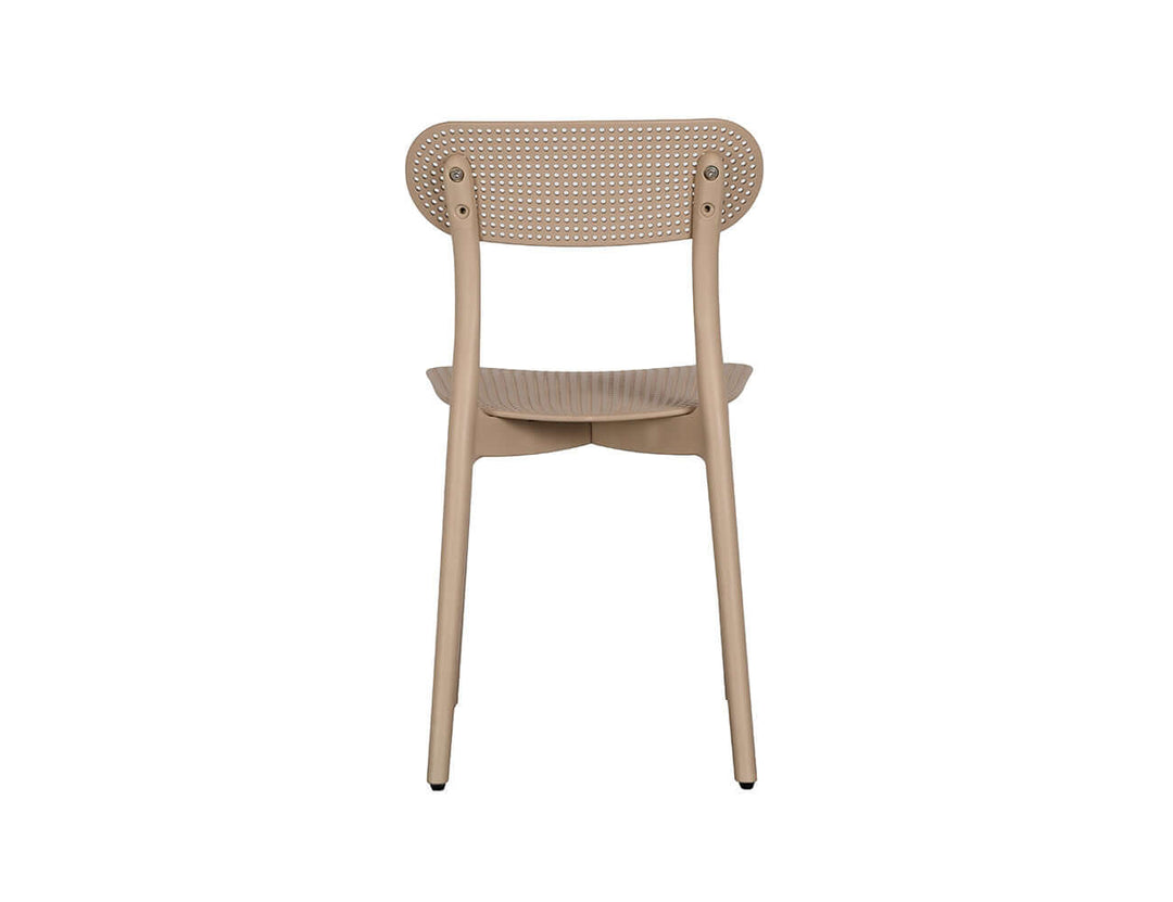 Abby Outdoor Patio Dining Chair, Colour: Khaki,