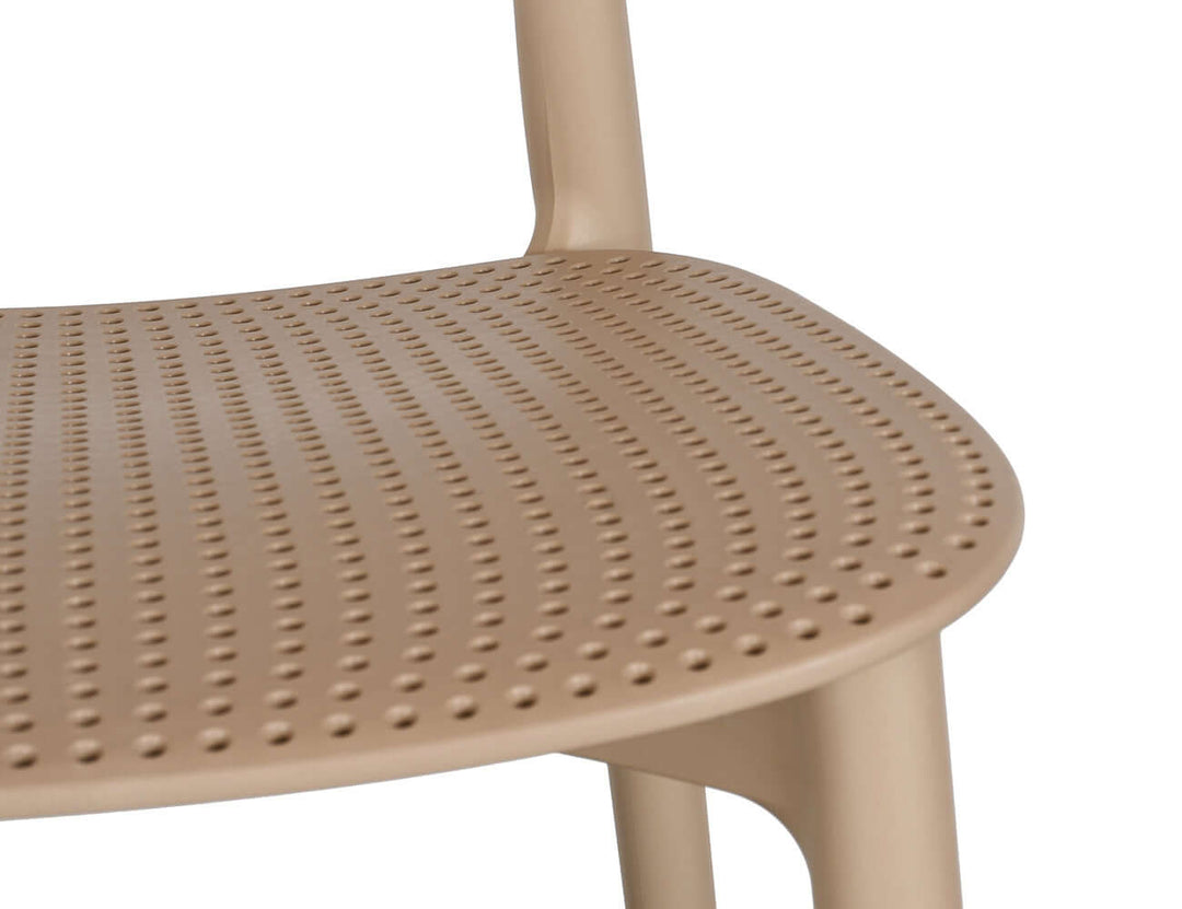 Abby Outdoor Patio Dining Chair, Colour: Khaki,