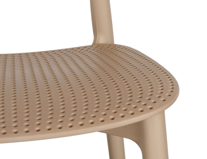 Abby Outdoor Patio Dining Chair, Colour: Khaki,