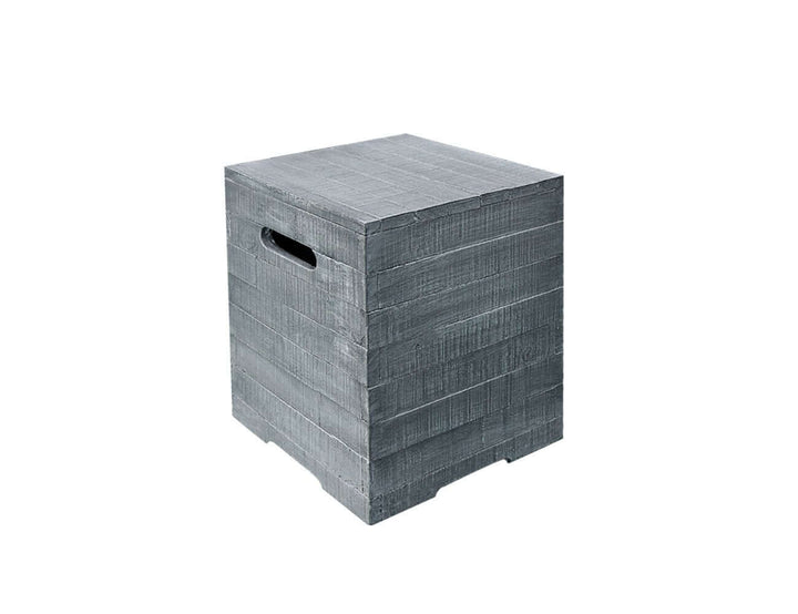 Square Concrete Stool/coffee Table-light Grey, ,