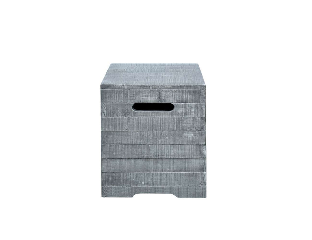 Square Concrete Stool/coffee Table-light Grey, ,