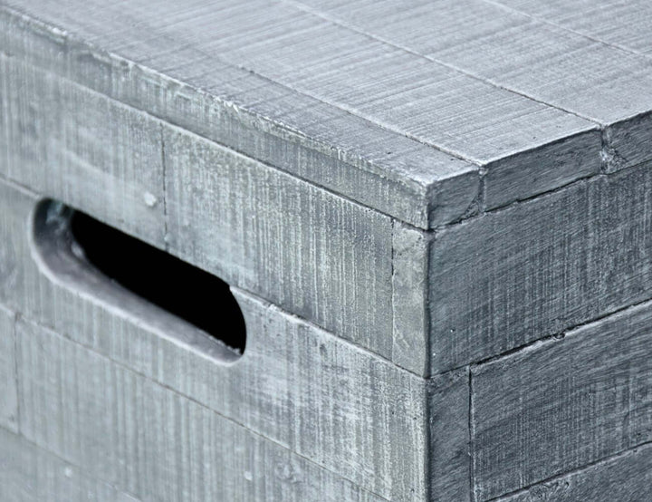 Square Concrete Stool/coffee Table-light Grey, ,