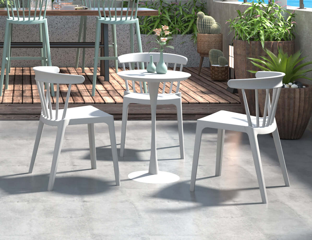Amie Outdoor Patio Dining Chair, Colour: Black,