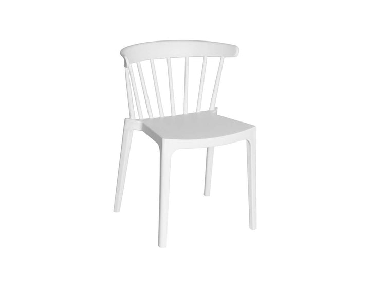 Amie Outdoor Patio Dining Chair, Colour: White,