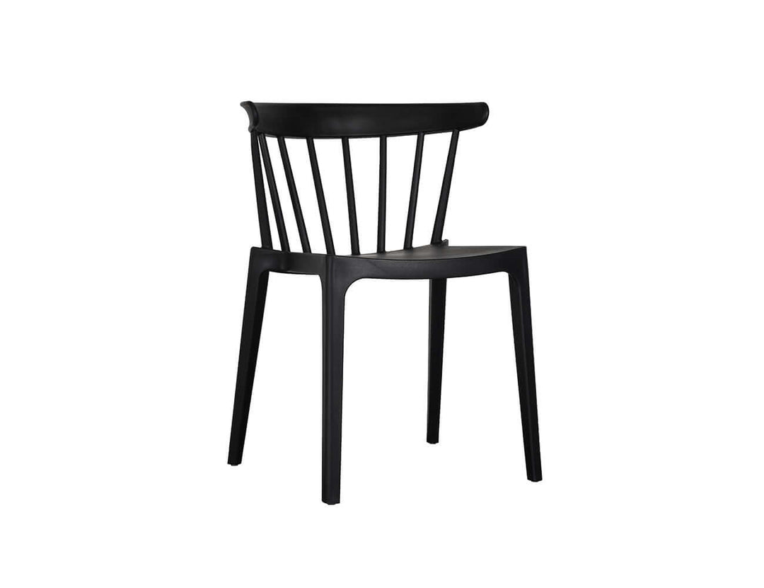 Amie Outdoor Patio Dining Chair, Colour: Black,