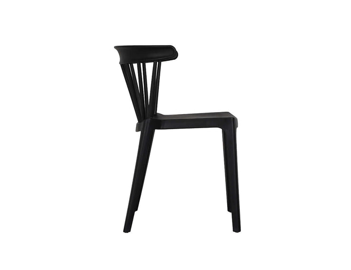Amie Outdoor Patio Dining Chair, Colour: Black,