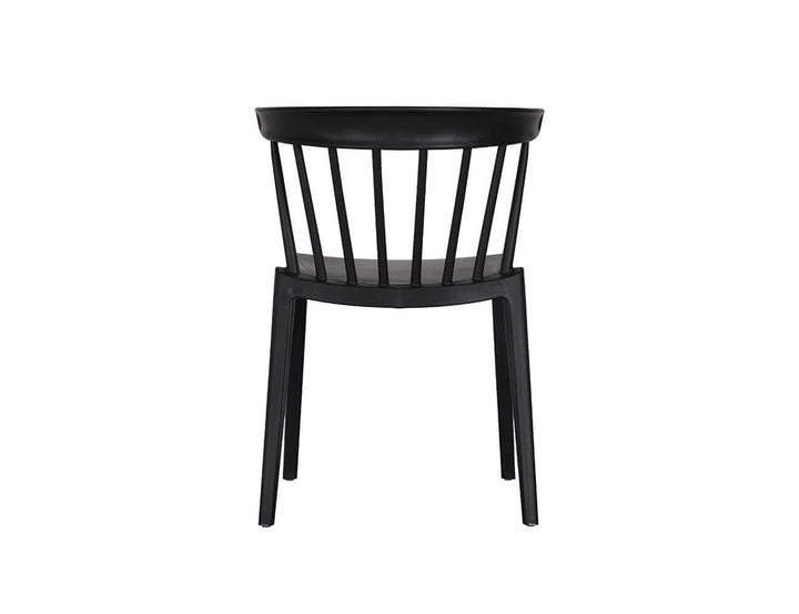 Amie Outdoor Patio Dining Chair, Colour: Black,