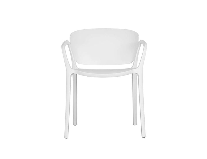 Andi Outdoor Patio Dining Armchair, Colour: White,