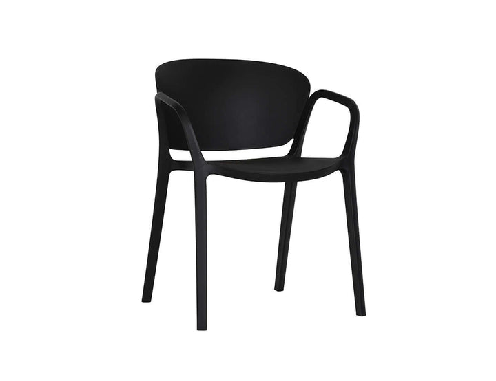 Andi Outdoor Patio Dining Armchair, Colour: Black,