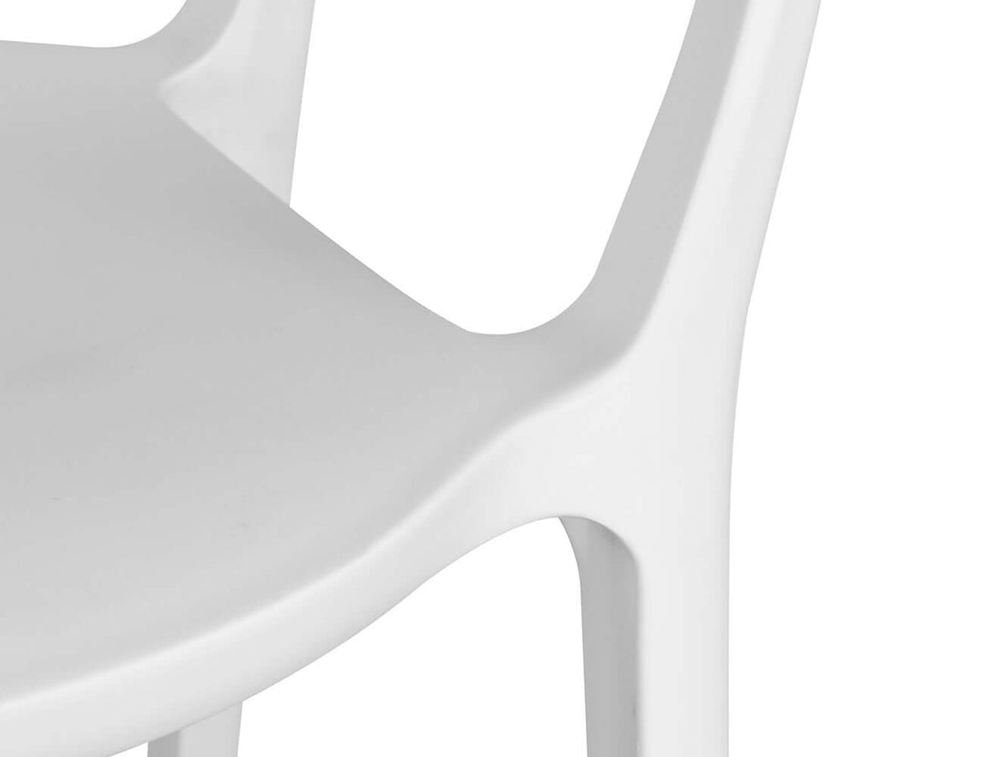 Andi Outdoor Patio Dining Armchair, Colour: White,