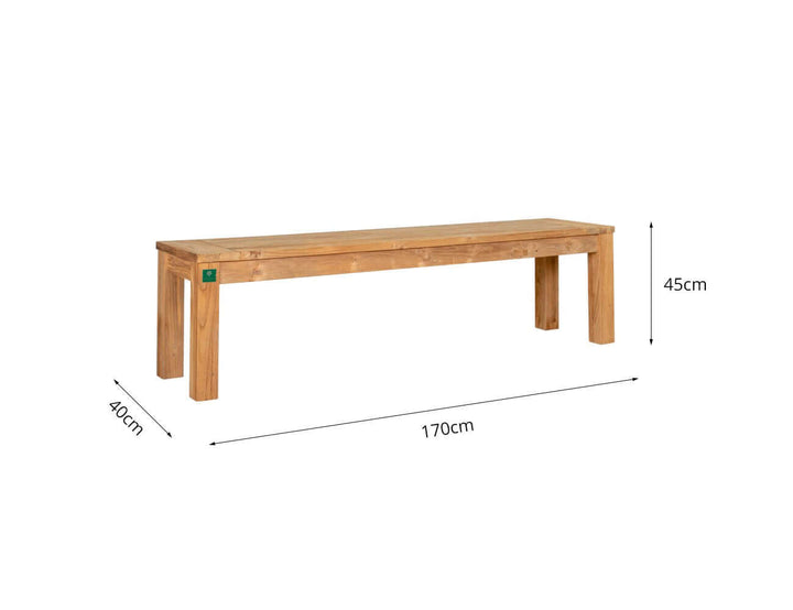 Ankola Teak Outdoor Bench 170cm, ,