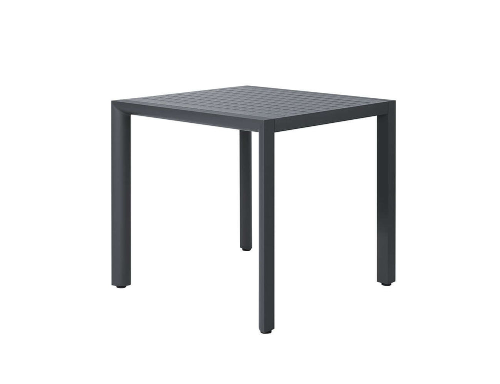 Arcus Aluminium Outdoor Patio Dining Table 80cm, Colour: Dark Grey,
