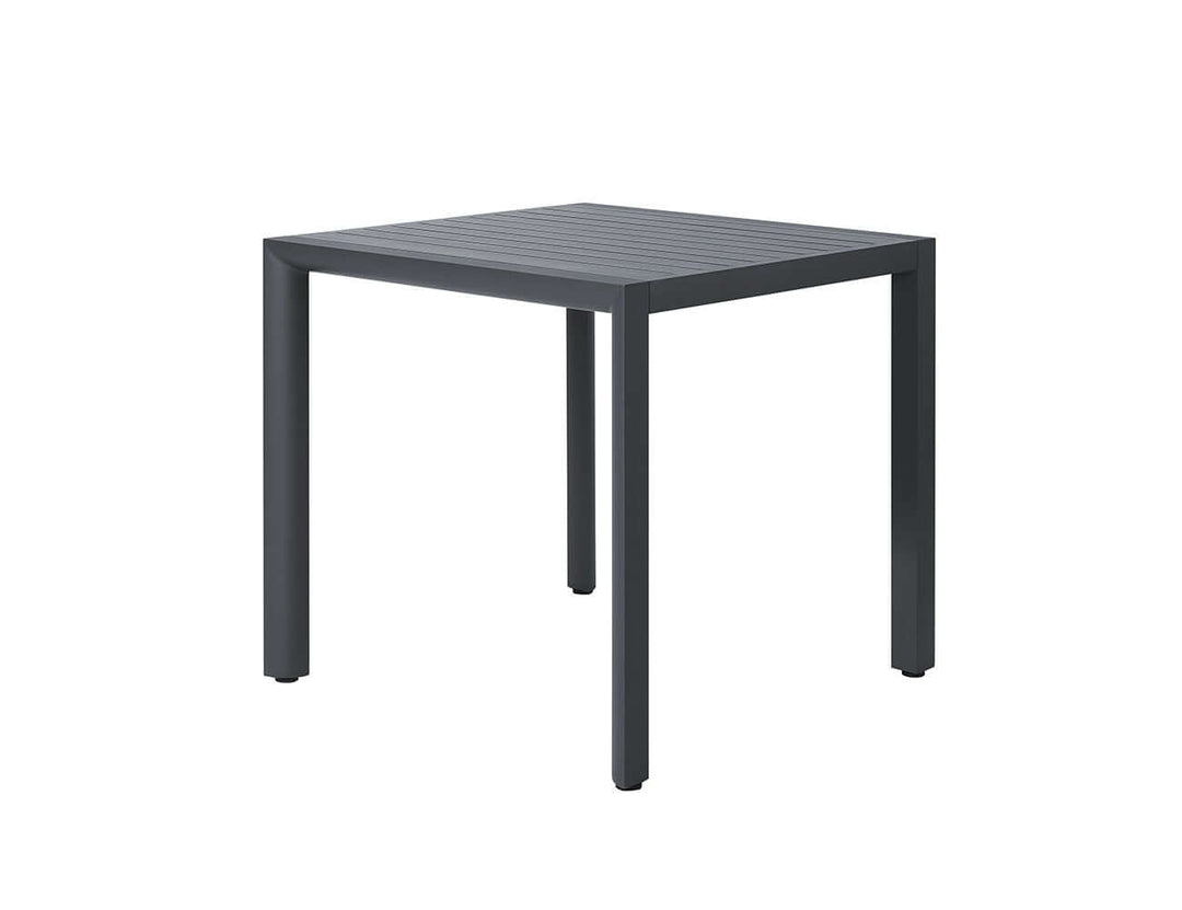 Arcus Aluminium Outdoor Patio Dining Table 80cm, Colour: Dark Grey,