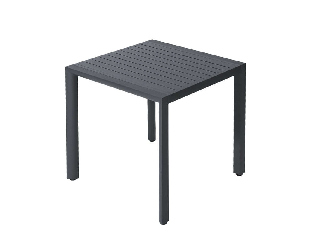 Arcus Aluminium Outdoor Patio Dining Table 80cm, Colour: Dark Grey,