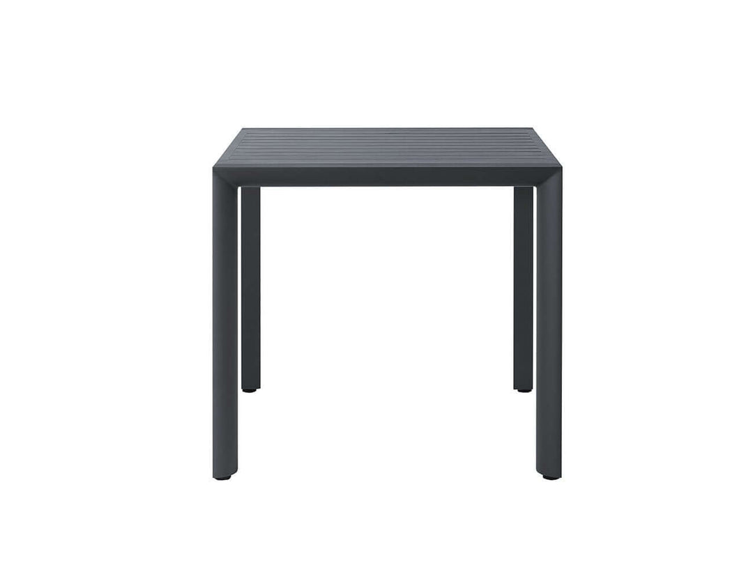 Arcus Aluminium Outdoor Patio Dining Table 80cm, Colour: Dark Grey,