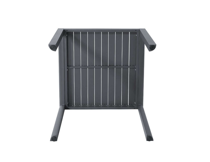 Arcus Aluminium Outdoor Patio Dining Table 80cm, Colour: Dark Grey,