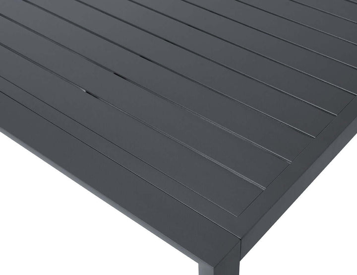 Arcus Aluminium Outdoor Patio Dining Table 80cm, Colour: Dark Grey,