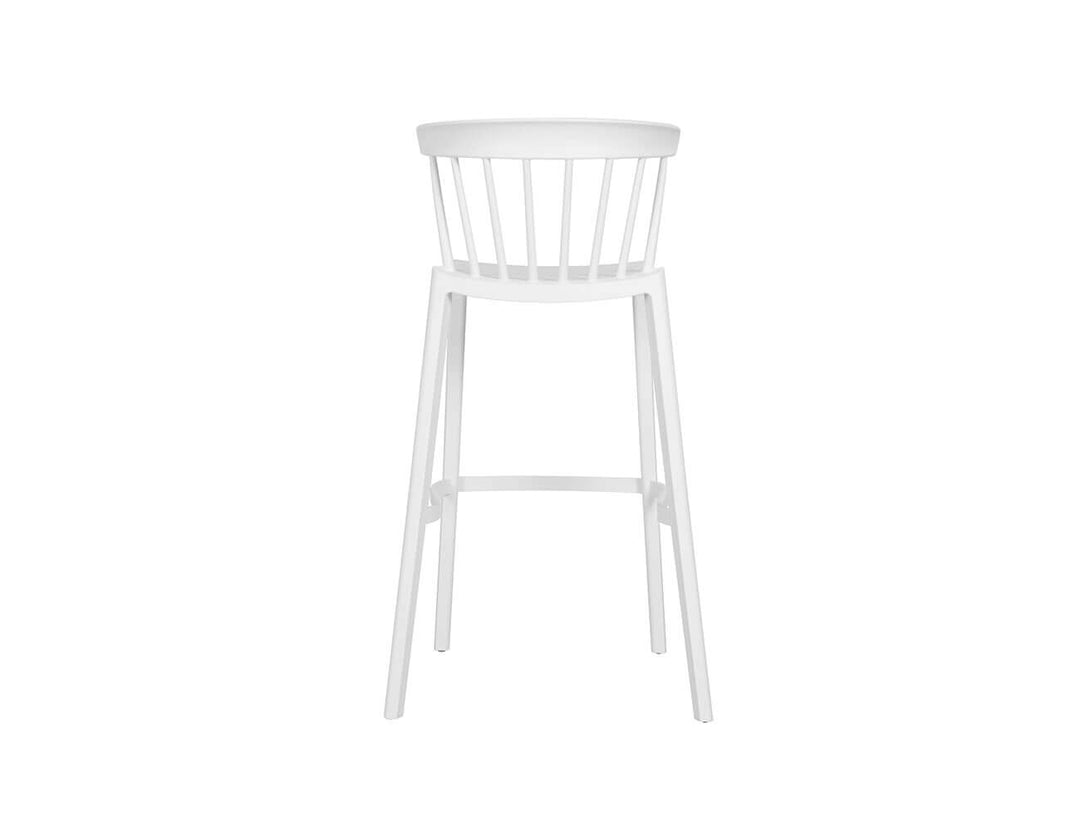 Aria Outdoor Patio Bar Chair, Colour: White,