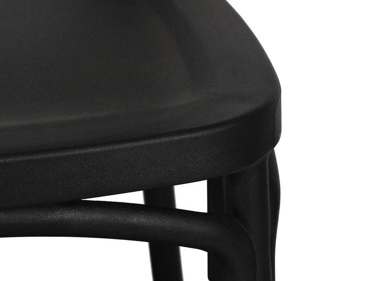 Avis Outdoor Patio Dining Chair, Colour: Black,