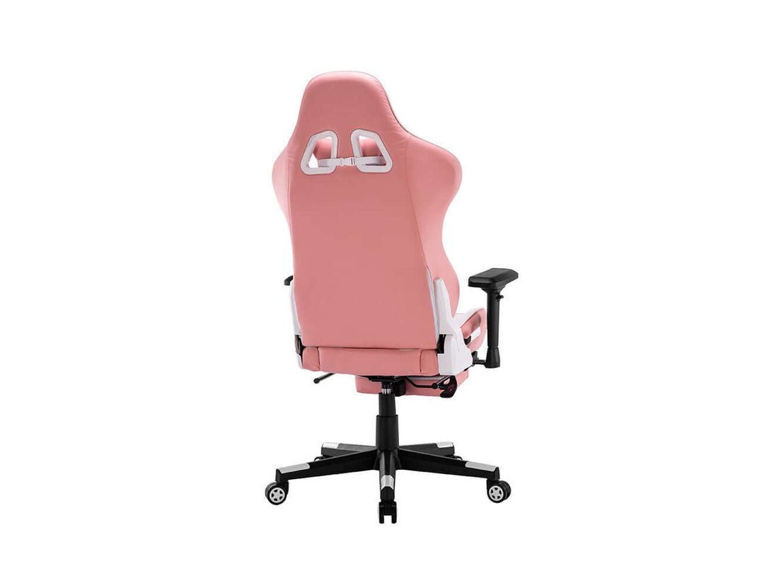 Axle Gaming Chair - Pink + White, ,