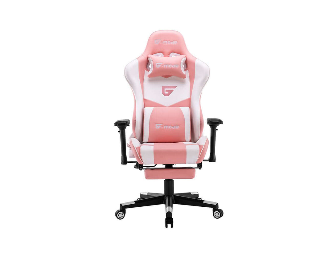 Axle Gaming Chair - Pink + White, ,