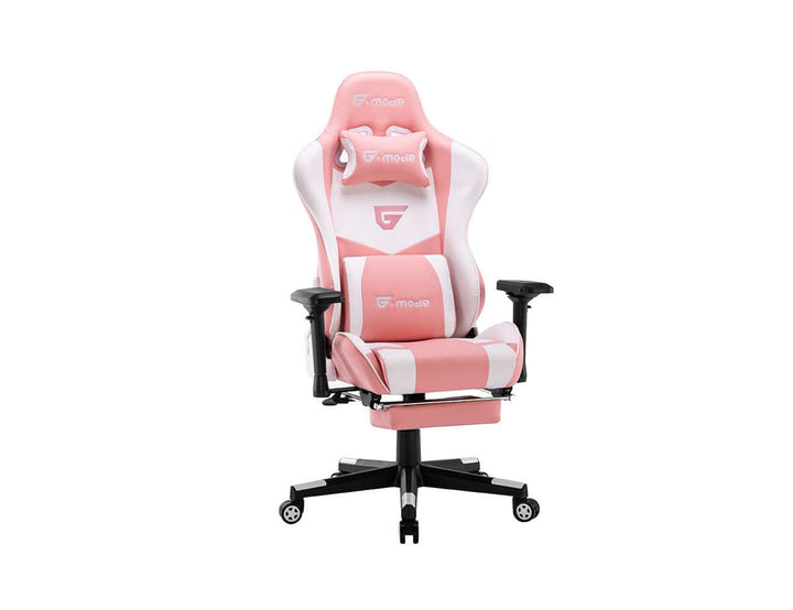 Axle Gaming Chair - Pink + White, ,