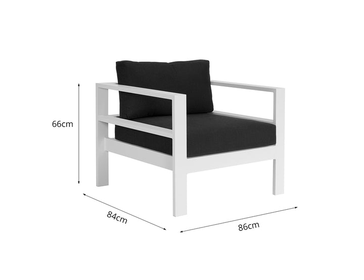 Sandpiper Outdoor ArmChair, Colour: White,