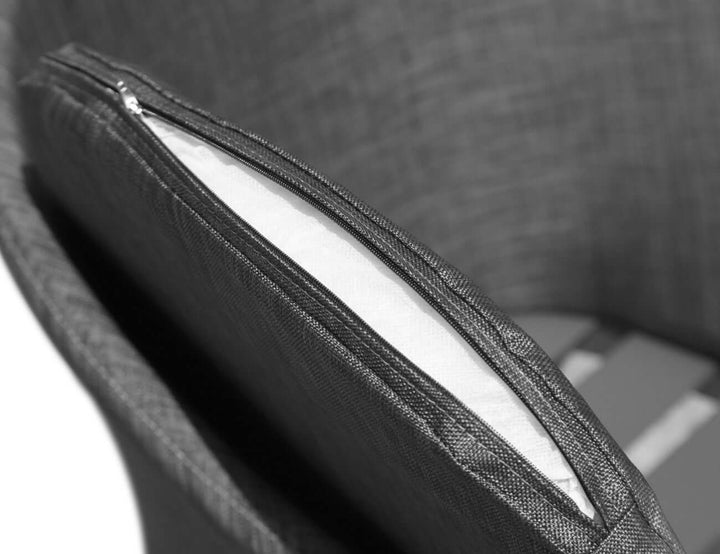 Nightjar Aluminium Outdoor Patio Dining Chair, Colour: Dark Grey,