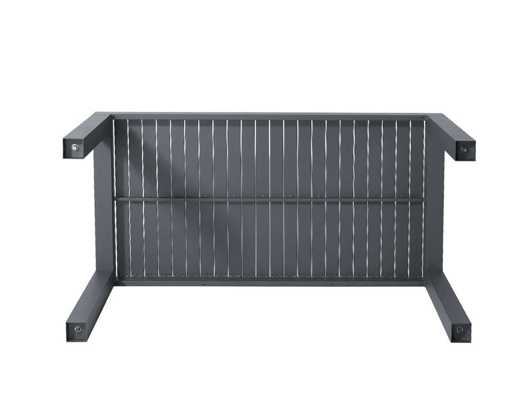 Cirrus Aluminium Outdoor Patio Dining Table 160 X 80cm, Colour: Dark Grey,