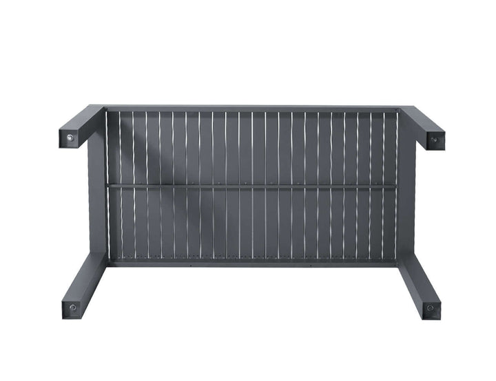 Cirrus Aluminium Outdoor Patio Dining Table 160 X 80cm, Colour: Dark Grey,