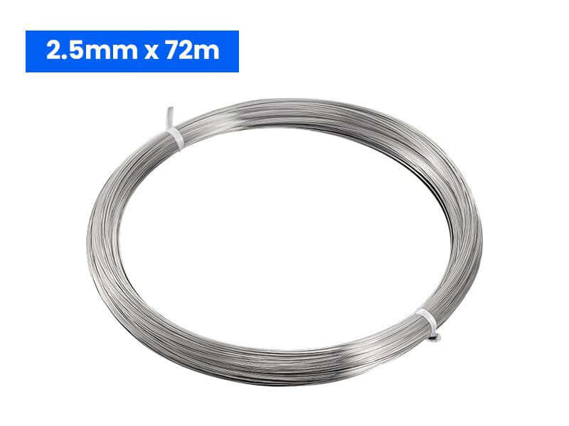 Galvanised Iron Wire - 2.5mm X 72m, ,