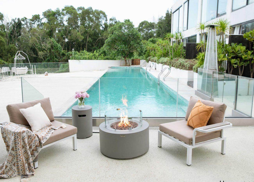 Ruapehu Outdoor Gas Fire Pit, Size: Natural Gas,