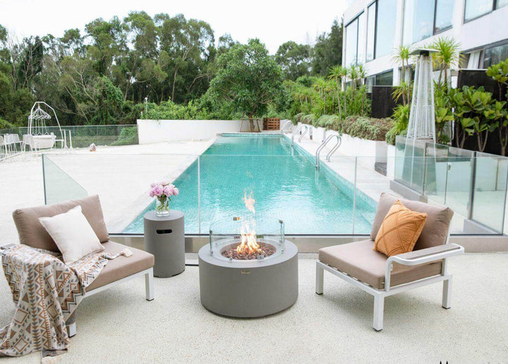 Ruapehu Outdoor Gas Fire Pit, Size: Natural Gas,