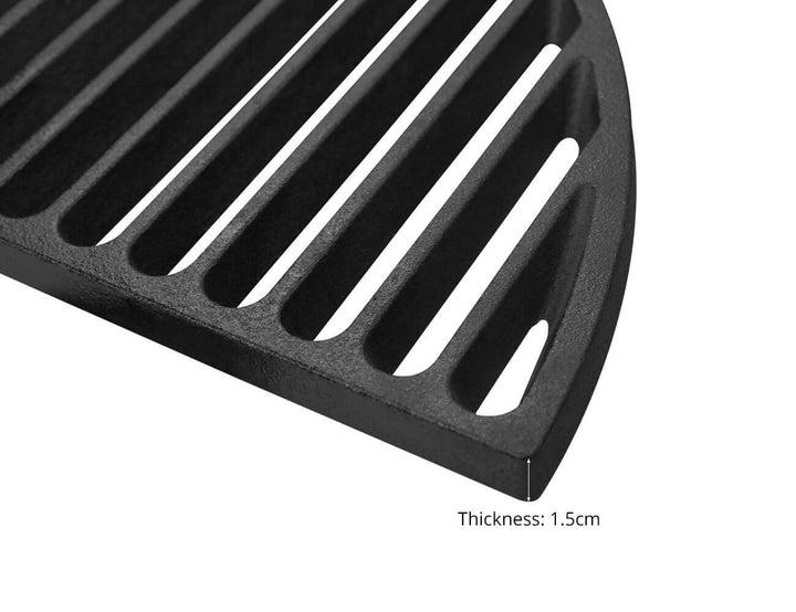 Half Moon Cast Iron Cooking Grid For 21-Inch Kamado, ,