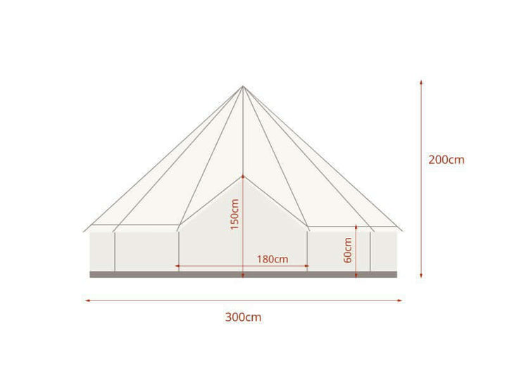 Living Culture 3m Glamping Bell Tent, ,