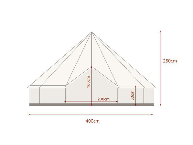 Living Culture 4m Glamping Bell Tent, ,
