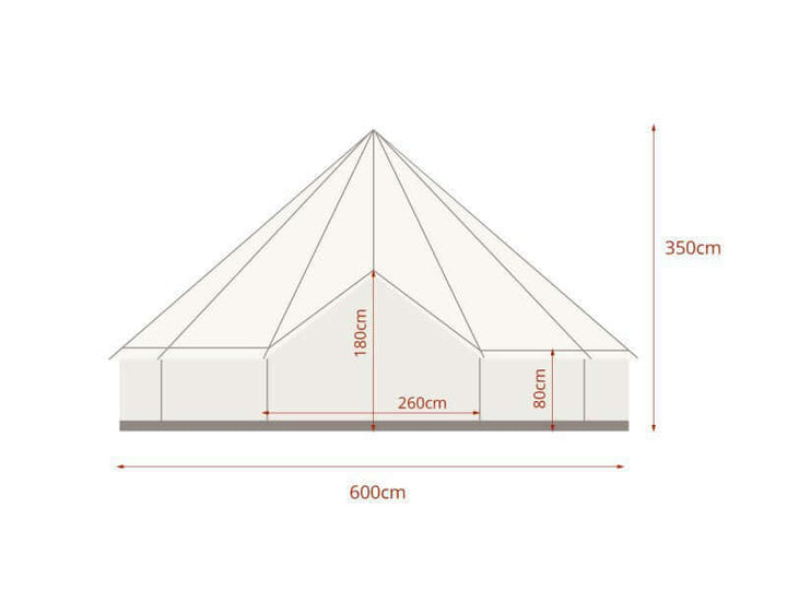 Living Culture 6m Glamping Bell Tent, ,