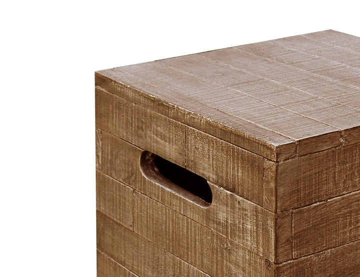 Square Concrete Stool/coffee Table-light Brown, ,