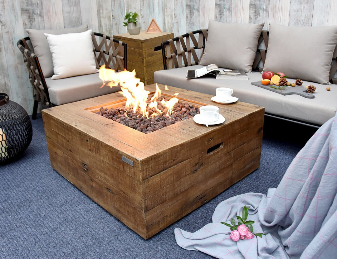 Square Concrete Stool/coffee Table-light Brown, ,