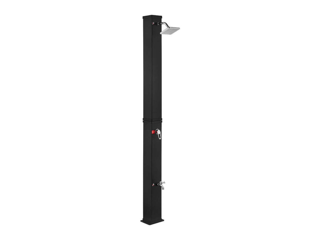 Modern Freestanding Outdoor Shower - Solar Heated - 40l, ,