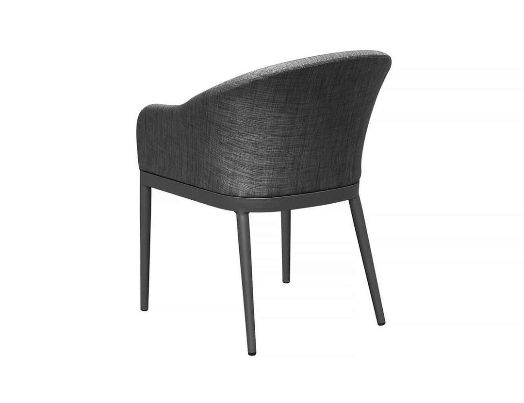 Nightjar Aluminium Outdoor Patio Dining Chair, Colour: Dark Grey,