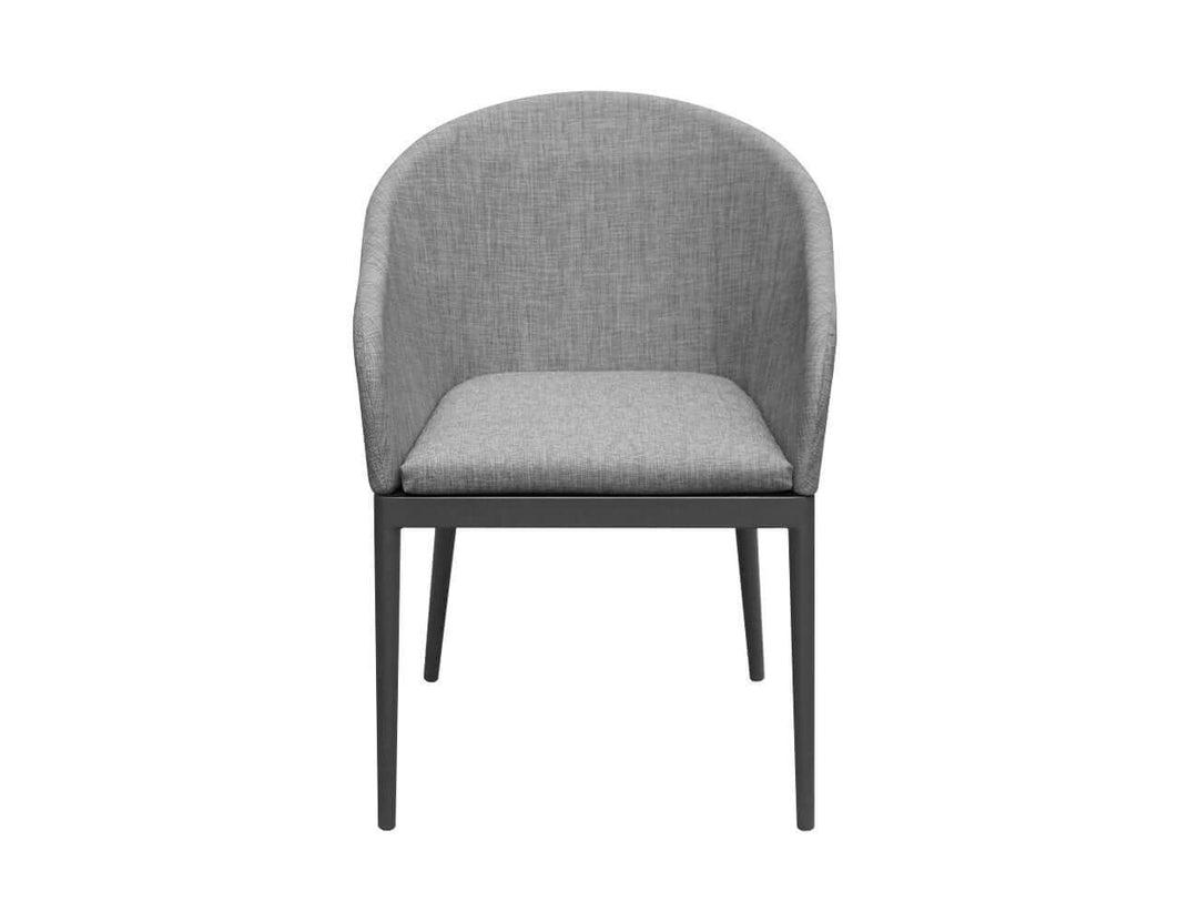 Nightjar Aluminium Outdoor Patio Dining Chair, Colour: Dark Grey,