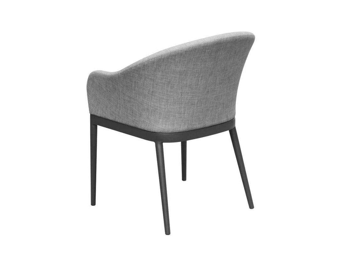 Nightjar Aluminium Outdoor Patio Dining Chair, Colour: Dark Grey,