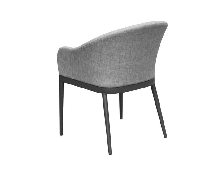 Nightjar Aluminium Outdoor Patio Dining Chair, Colour: Dark Grey,