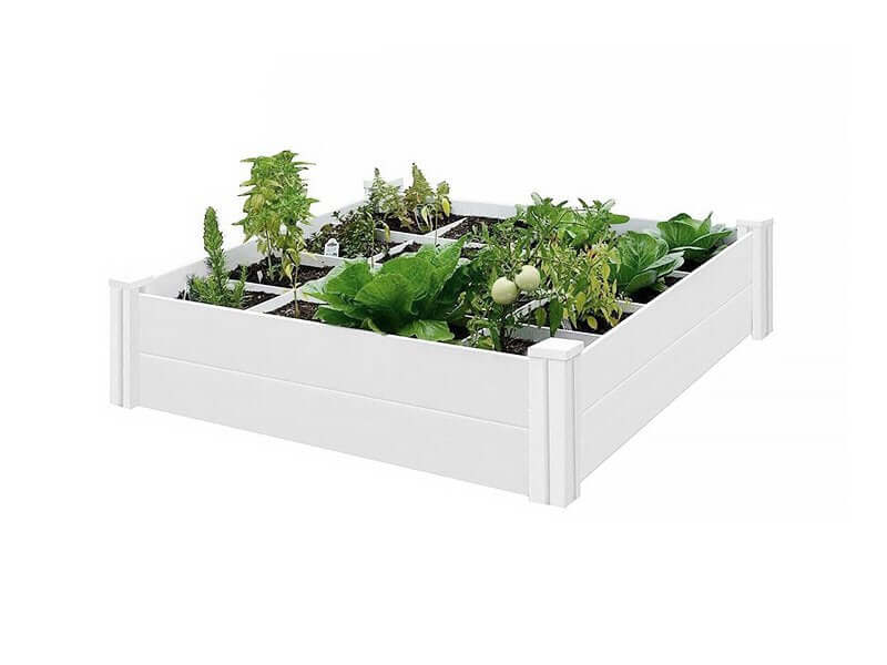 Modular Raised Garden Bed With Grow Grid 115 X 115 X 33cm, ,