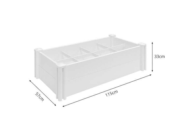 Modular Raised Garden Bed With Grow Grid 115 X 57 X 33cm, ,