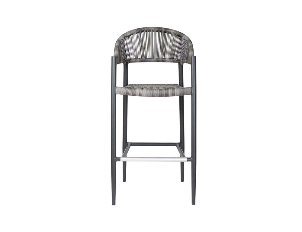 Parakeet Aluminium And Rattan Outdoor Patio Bar Chair, ,