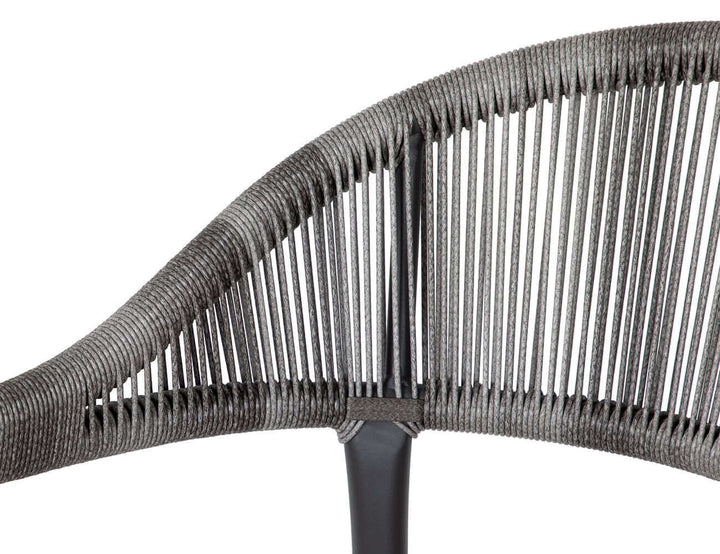 Parakeet Aluminium And Rattan Outdoor Patio Bar Chair, ,